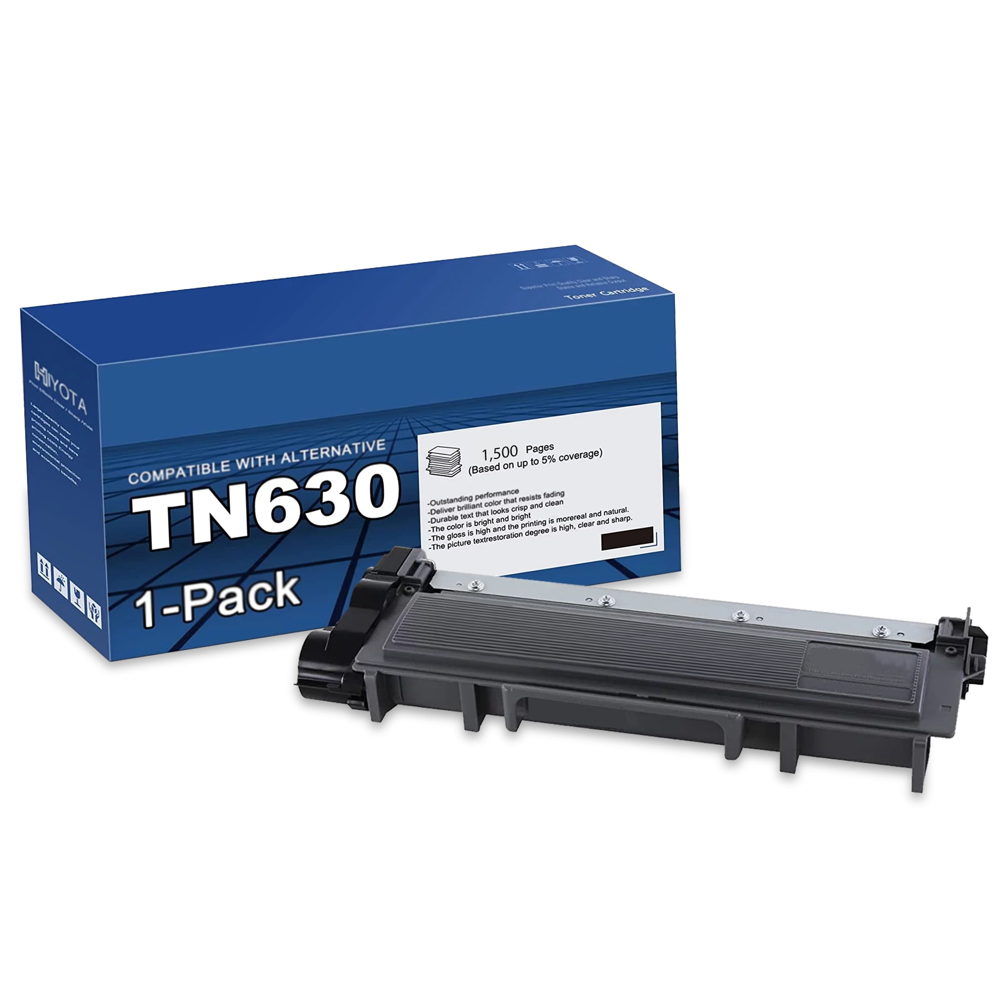 TN630 Toner Cartridge Replacement for Brother HLL2380DW Printer Black