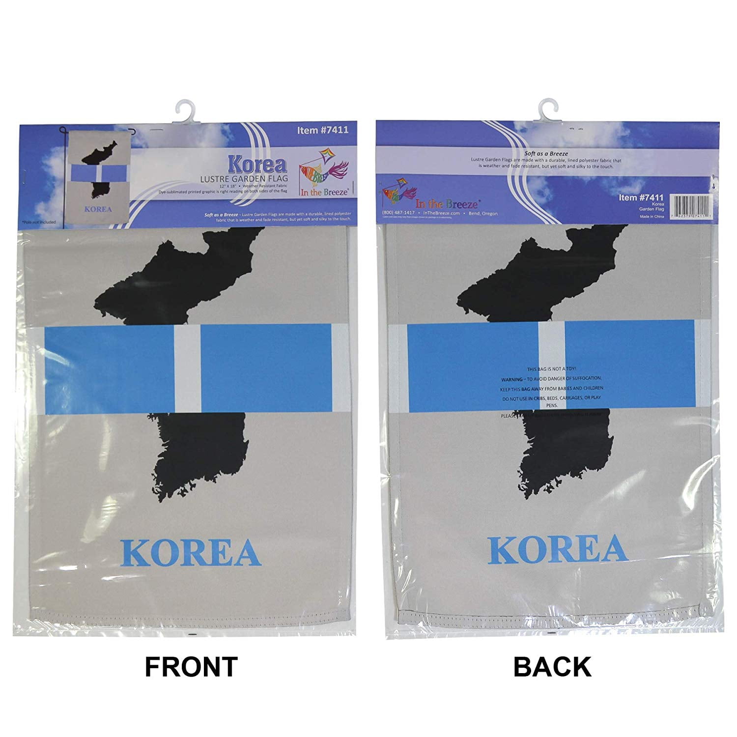 In the Breeze 7411 — Korea Veteran Garden Flag - 12" x 18" — Military Service Yard Decor