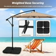 thumbnail image 6 of Simple Deluxe 10 ft Cantilever Outdoor Hanging Patio Umbrella -Tan, 6 of 16