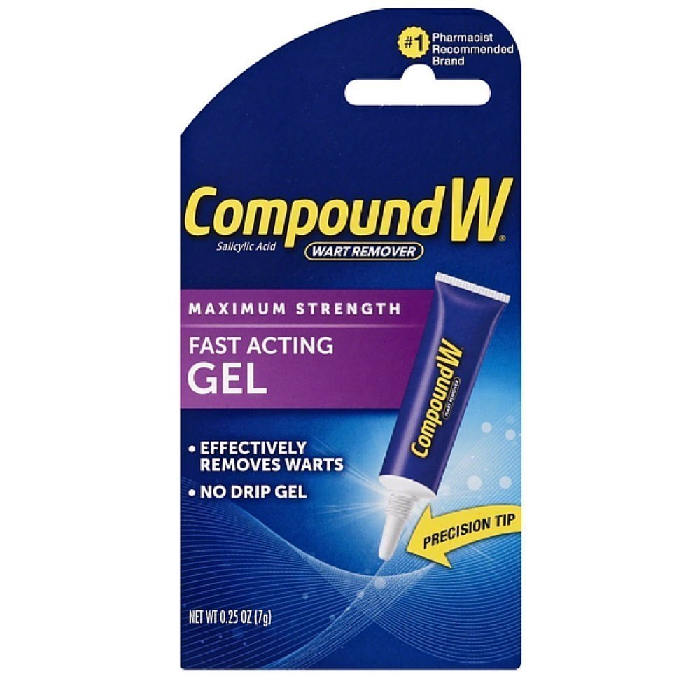 Compound W Compound W Wart Remover Fast-Acting Gel, 0.25 oz Pack of 3