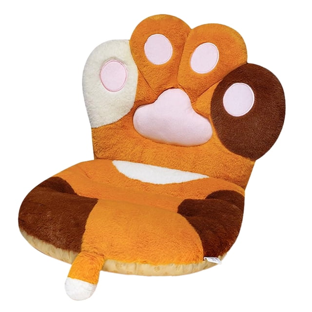 zhangmingg Ergonomic Cat Design Comfort for Desk Chair Lumbar Back Support Seat Pad Gaming Use