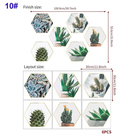 LILIANG 3D Flowers Vase Wall Sticker, Art Magic 3D Wall Decor Flower Green Plants Decals for Living Room Bedroom Kitchen Decor