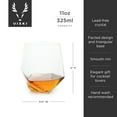 thumbnail image 4 of Viski Faceted Glasses for Margarita, Whiskey, Gifts for Men, 11oz Set of 2, 4 of 7