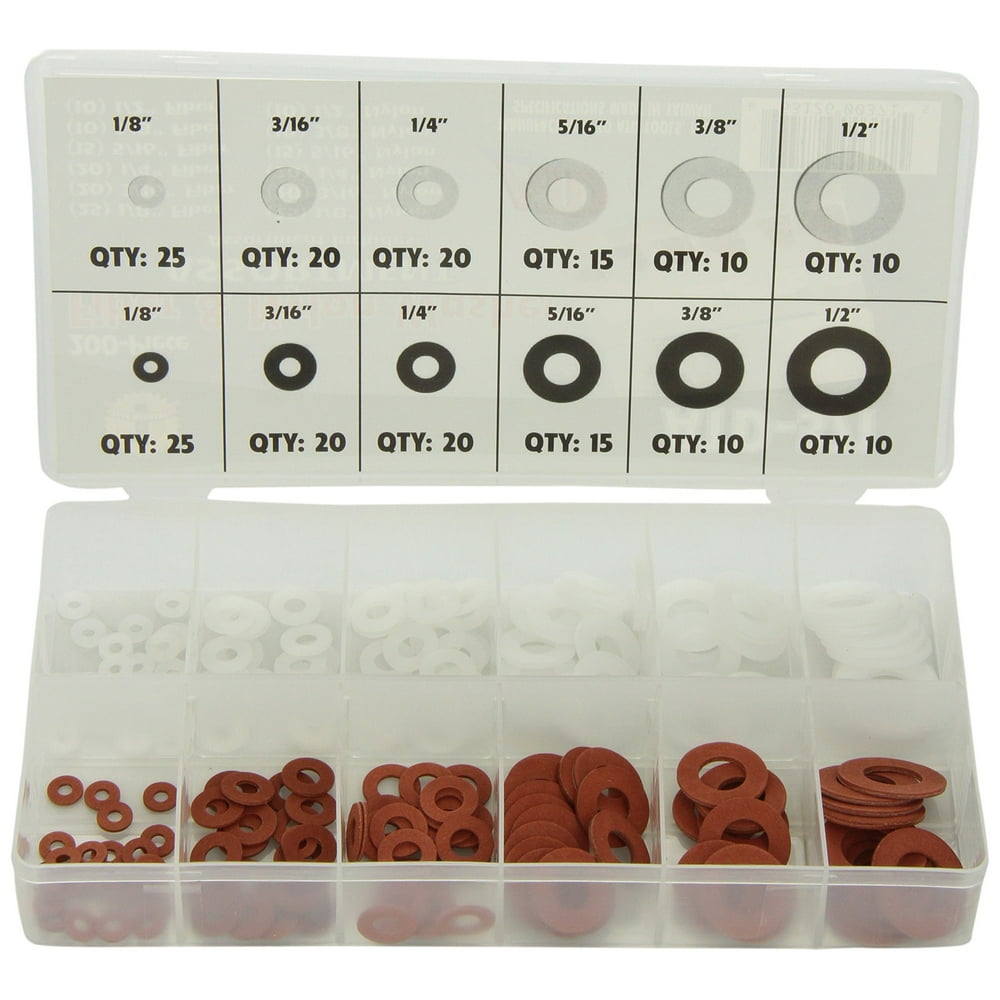 Atd Tools ATD371 200 Pc. Fiber And Nylon Washer Assortment Walmart