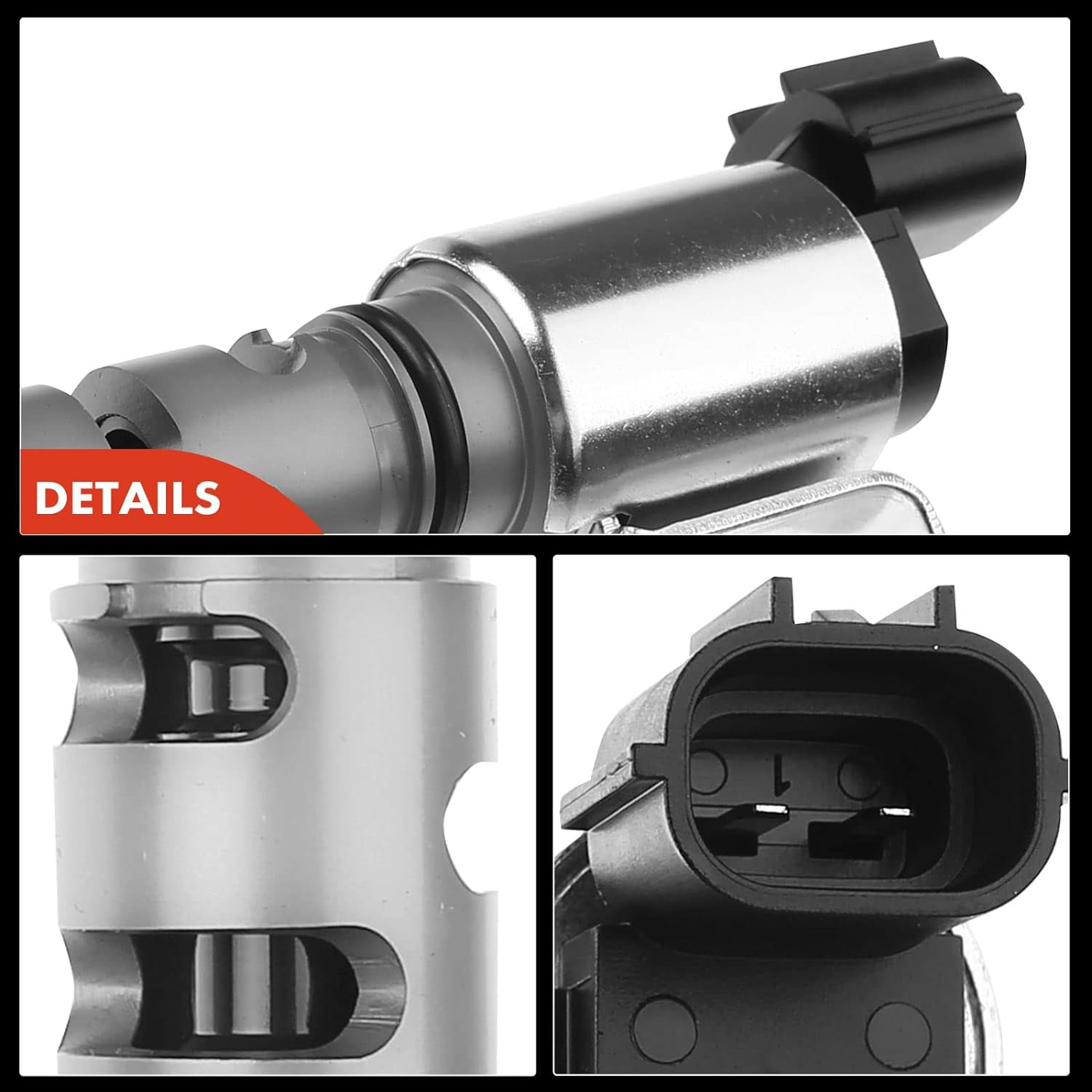 A-Premium Engine Variable Valve Timing (VVT) Solenoid Compatible with Toyota Camry Corolla Highlander Matrix RAV4 & Lexus CT200h & Scion, Replace# 153300T010