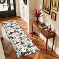 thumbnail image 3 of Lahome Decor 2' x 6' Christmas Runner Rugs For Hallway Kitchen Entryway Holiday Decor Bathroom Living Room Entryway Laundry Room Washable Non-slip Soft Carpet,Beige, 3 of 9