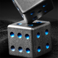 thumbnail image 5 of Titanium Alloy Dice Dice Solid Six-Sided Lucky Iced Cooling Dice Outdoor Gadget Travel Camping Leisurefest,1 * Dice,Black, 5 of 6