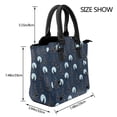 thumbnail image 2 of Lsque Night Forest Wolf Pattern Leather Rivet Shoulder Bag – Elegant Genuine Leather & Microfiber PU Crossbody with Detachable Adjustable Strap, 2 of 5