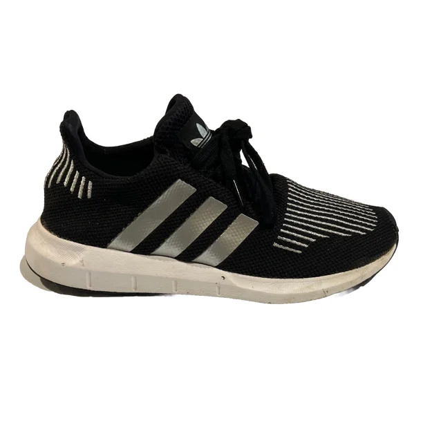 Adi-das Swift Running Shoes Mens Size 7 Black and Grey EUC