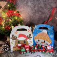 thumbnail image 4 of 12 cajas de regalo de Navidad, cajas de regalo de Navidad para hacer tú mismo, cajas decorativas para golosinas, para pasteles, galletas, cupcakes y dulces navideños, 4 of 5