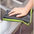 thumbnail image 1 of Microfiber Carbon Cloth To Wipe Windows Wine Glasses Tableware Glass Cleaning Cloth Carbon Fiber Rag Green, 1 of 5