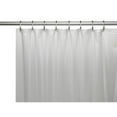 3 Gauge Vinyl Shower Curtain Liner w/ Weighted and Metal