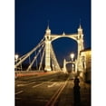 thumbnail image 2 of UK  England  Albert Bridge at night; London Poster Print, 2 of 2