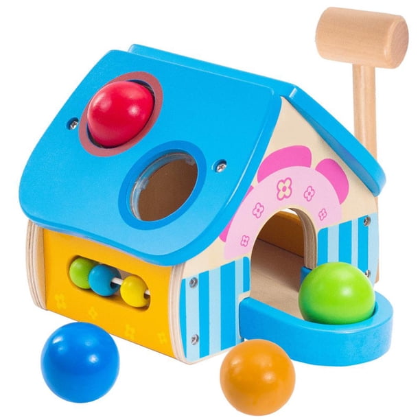 Juguete De Martillo De Madera Para Niños, Banco De Golpes, Juguetes Interactivos Para Padres E Hijos, Juguetes Educativos De Aprendizaje Temprano Para Bebés Cateissary FN005529-00