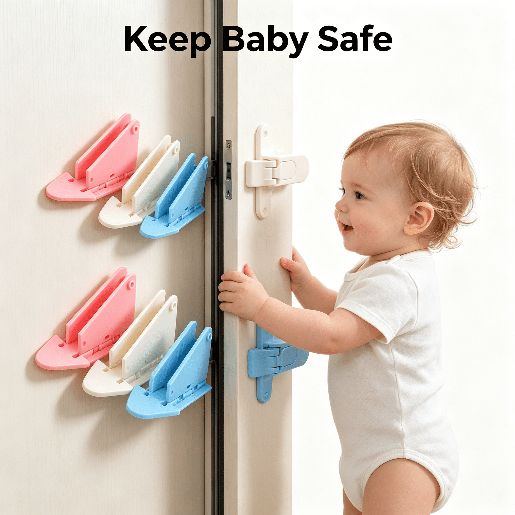 XIRQI 2026 New Baby Safety Window Window Safety Lock Baby Safety Window Lock Used for Sliding Window Door Child Safety Lock for Terrace Anti Pinch Wardrobe Lock Sliding Door Window Protection Lock