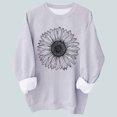 thumbnail image 1 of ICHUANYI Liquidación Mujer Moda Cuello Redondo Manga Larga Camiseta Impresión Suelta Sudadera Blusa Tops ICHUANYI WER2023082201241, 1 of 3