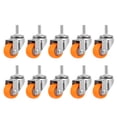 thumbnail image 1 of 10 ruedas giratorias silenciosas para muebles, ruedas industriales, ruedas giratorias silenciosas, 1 of 5
