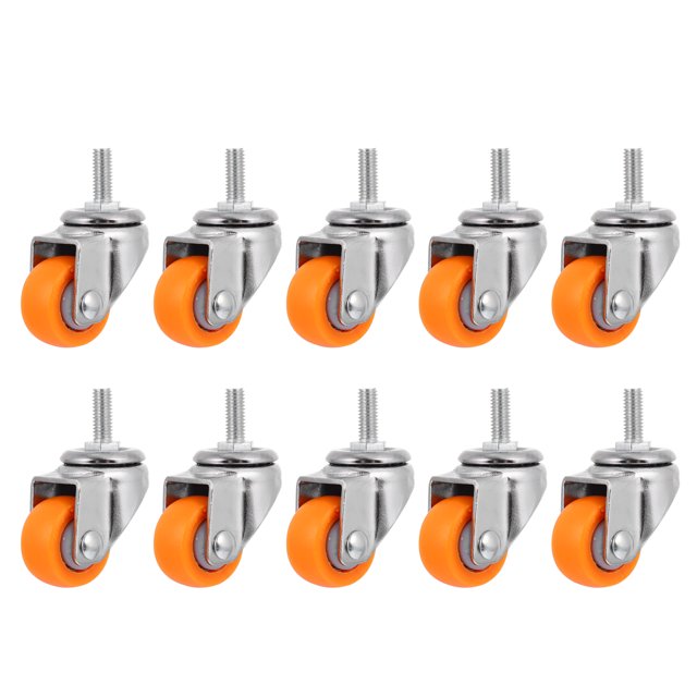 10 ruedas giratorias silenciosas para muebles, ruedas industriales, ruedas giratorias silenciosas