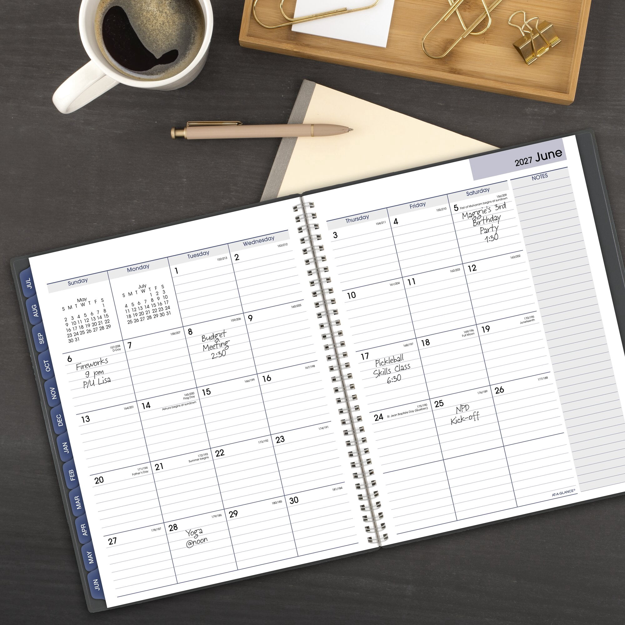 AT-A-GLANCE DayMinder Academic 2026-2027 Weekly Monthly Appointment Book Planner