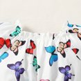 thumbnail image 3 of AAOMASSR Girls Kids Butterfly Print Top And Skirt Girls Korean version of the new hot style butterfly print suit skirt, 3 of 5