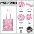 thumbnail image 5 of Leopard Print Reusable Shopping Tote Bag - Foldable Grocery Bag with Large Capacity & Durable Fabric, 5 of 6