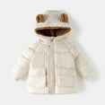thumbnail image 7 of Staki Kids Boy's Winter Coat Fleece Lined Waterproof Jacket Puffy Cotton Coat Thick Hooded Down Outdoor Coats WarmCoats for Boys(White,4-5 Years), 7 of 7