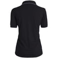 thumbnail image 3 of CLOVERY Women's Sportswear 2-Button Placket Polo Short Sleeve Shirt (S-3XL), 3 of 5