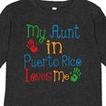 thumbnail image 4 of Inktastic My Aunt in Puerto Rico Loves Me Boys or Girls Long Sleeve Toddler T-Shirt, 4 of 5