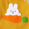 thumbnail image 5 of DHFJKG Easter Baby Boy Girl Clothes 2 Piece Sets Newborn Striped Romper With Bunny Embroidery Overalls Festival Cute Outfit 0-18M Soft Playwear, 5 of 5