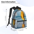 thumbnail image 2 of Vsdgher Monk Walking On Water Unisex Large Capacity Bookbag, Schoolbag, Casual Daypack for High School, College, Teens, Travel, Work, 2 of 6