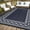 Black blue/white, variant on 10x20 Outdoor Patio Rug,Diamond Border Area Rugs,Waterproof Reversible Outdoor Rug,Modern Geometric Plastic Straw Mat,Lightweight RV Mat for Backyard Deck Porch Balcony Garden Beach Picnic