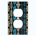 thumbnail image 2 of Metal Light Switch Plate Cover Ethnic Aztec Tribal Pattern Teal SFR064, 2 of 13
