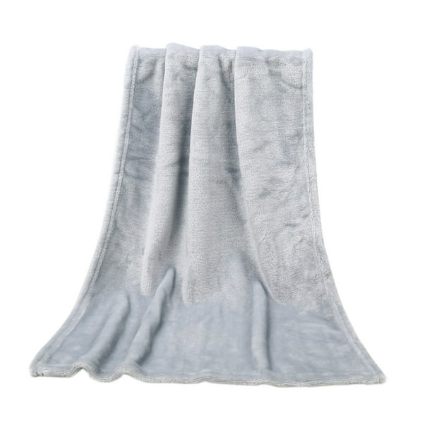 ZHAGHMIN Gray Throw Blanket 50X70Cm Fashion Solid Soft Throw Kids ...
