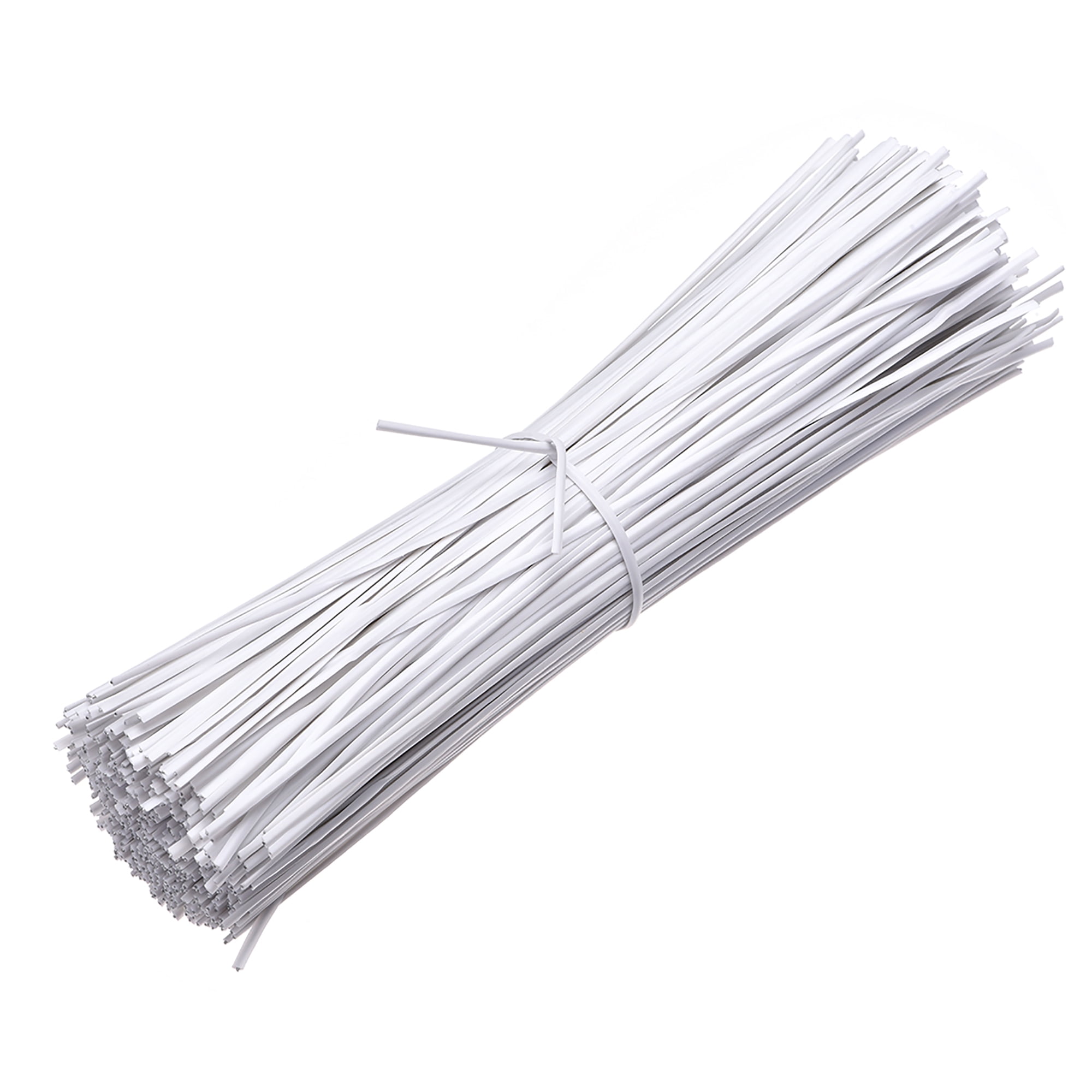 Wire, Westrim®, plastic-coated steel, clear, 4mm wide twist tie