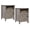 Gray Wash, variant on Farmhouse Nightstand, End Table, End Tables with Barn Door and Shelf, Modern Bed Side Table Rustic Gray Nightstands Set for Bedroom, Living Room, Set of 2, Gray Wash