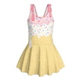 thumbnail image 6 of DISNIMO Girls One Piece Swimsuits Ice Cream Printed Comfortable Breathable Bathing Suit with Skirt Sleeveless Swim Dress Hawaiian Summer Swimwear Size 3-13 Years, 6 of 8