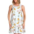 thumbnail image 1 of Fotbe Squirrel In The Forest Vestido de Verano sin Mangas para Mujer – Vestido Midi Línea A, Estilo Camiseta Floral, Vestido Playero Casual y Fluido, 1 of 7