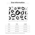 thumbnail image 4 of YFYANG Lightweight Warm Flannel Blanket, Black Circle Graffiti Throw Blanket for Bed, Sofa, Travel, Camping, 60"x50", 4 of 7