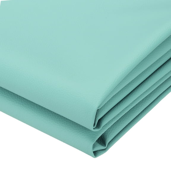 63x39.4in Faux Leather Sheets,  Faux Leather Fabric Sheets Vinyl Fabric Synthetic Soft Waterproof PU for Replacement Upholstery Car, Green