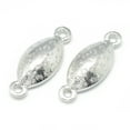 thumbnail image 2 of 50pcs Alloy Connector Rhinestone Settings Horse Eye Platinum Fit for 7x15mm Rhinestone 23x9x4.2mm Hole: 2mm, 2 of 2