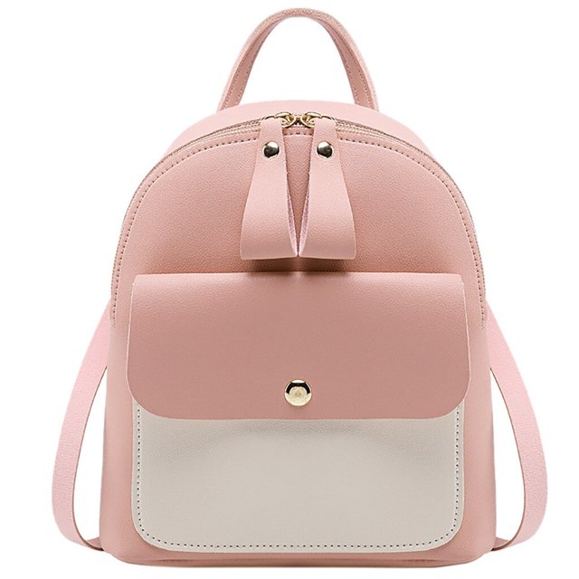 Bolso con letras para mujer, mochila escolar multifunción para teléfono móvil pequeño, a la moda Fivean unisex