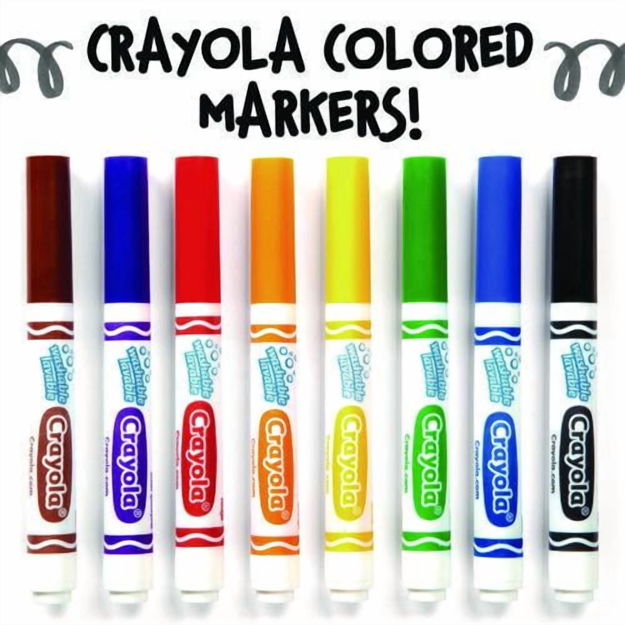 Broad Line Washable Markers, Broad Bullet Tip, Black, 12/box | Bundle of 10