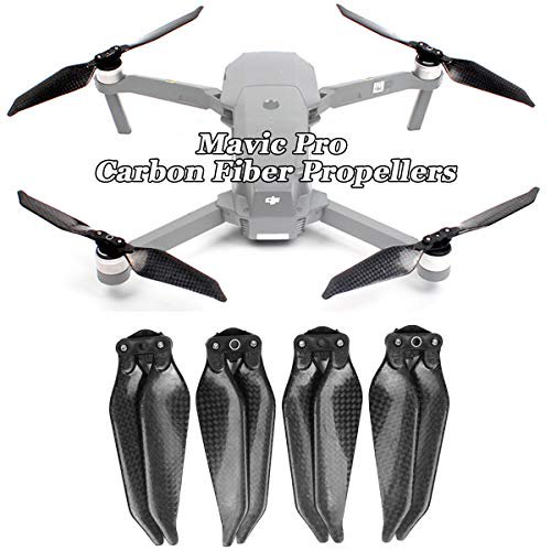 O'woda 2 pares de hélices plegables de fibra de carbono, reducción de ruido, accesorios de liberación rápida CW y CCW para DJI Mavic Pro / Platinum (NO para DJI Mavic 2 PRO) O'woda 0612677957114