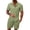 Mint Green, variant on HVOBTTY Summer Men's Lapel Button Down Short Sleeve Shirt Tops Shorts Casual 2 Piece Outfit Set