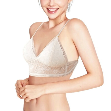 Rinsvye Womens No Steel Ring Lift Bra French Underwear Big Bra Sports Open Back Beautiful Back Women Bras Wireless Padded U Shaped Bra Summer Ultra Thin Bud Bra Bra S