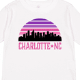 thumbnail image 4 of Inktastic Charlotte North Carolina Gifts Skyline Girls Long Sleeve Toddler T-Shirt, 4 of 5