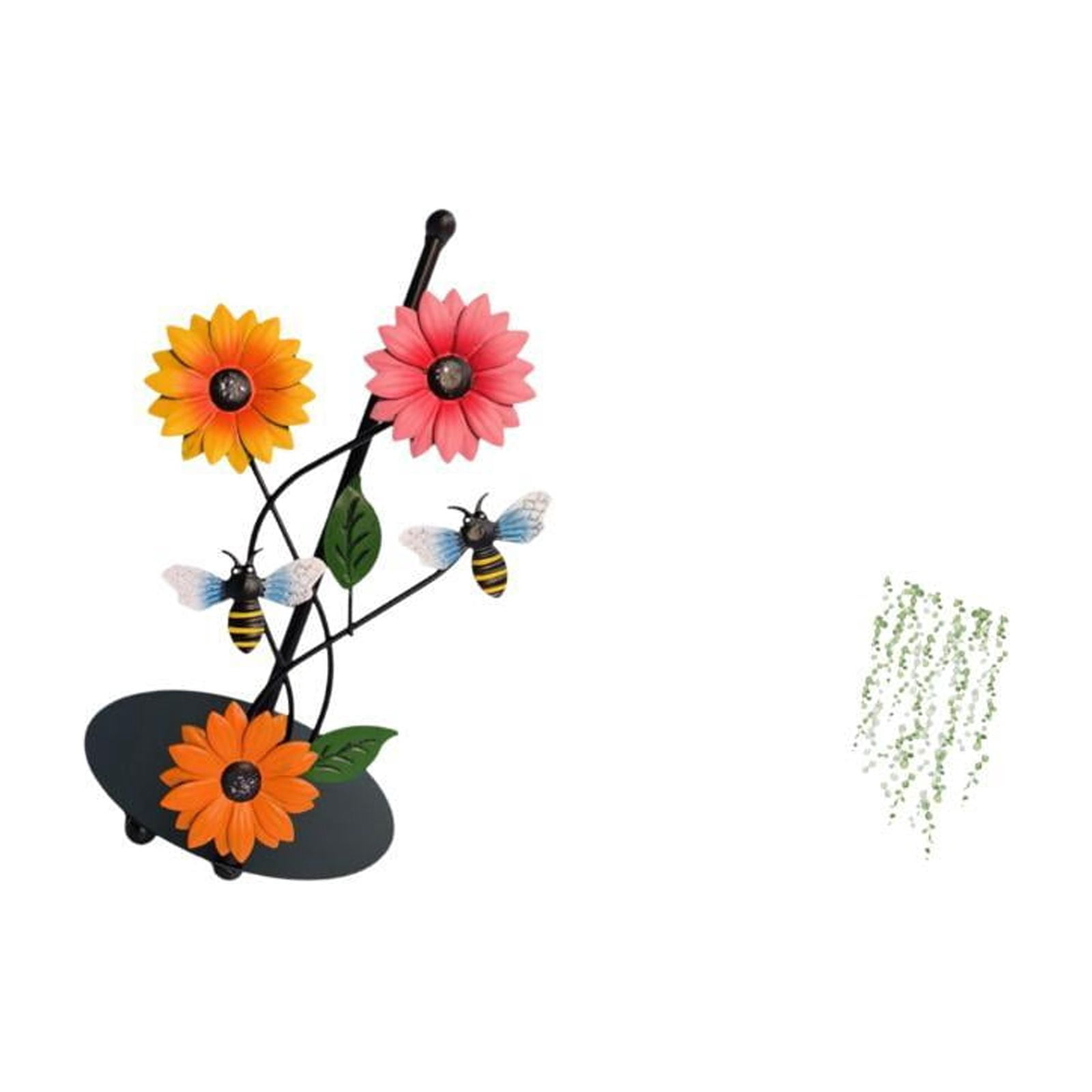Fiocias Toilet Paper Holder Paper Towel Holder Countertop Wall Sticker Hanging Vines Wall Decal Art Iron Stand PVC Material Suitable for Kitchen Bed