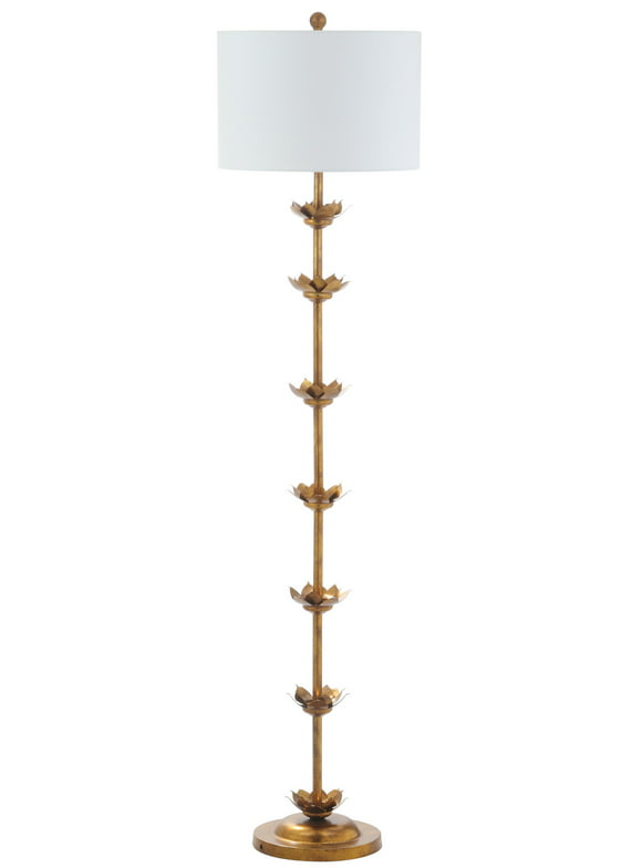Safavieh Landen Leaf 63.5 in. H Floor Lamp, Antique Gold