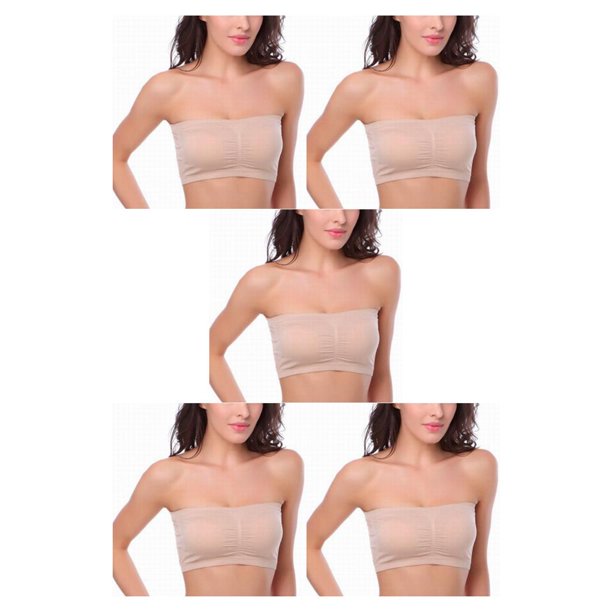 Minnieouse Sujetador inalámbrico Sujetadores sin tirantes Bandeau Accesorios Ropa interior ajustada sin costuras Buena elasticidad para ropa sin Type2 NO2