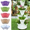 thumbnail image 2 of 2PCS Flower Pot Creative Petal Shape Planter Pot Gardening Pot for Plant, 2 of 10